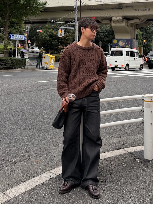 【LURAKU】Semi-flared Rigid Denim LURAKU】Semi-flared Rigid Denim / LURAKU セミフレアリジット