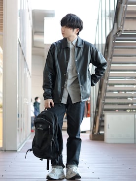 「BEAUTY&YOUTH UNITED ARROWS（ビューティーアンドユースユナイテッドアローズ）のアイテム（その他アウター）」を使った、GPさん（メンズ・163cm）の冬コーディネート