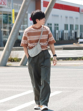「アイテム（音楽/本・雑誌）」を使った、GPさん（メンズ・163cm）の夏コーディネート