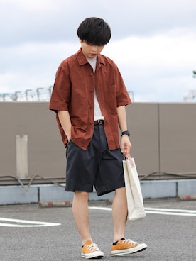 「アイテム（音楽/本・雑誌）」を使った、GPさん（メンズ・163cm）の夏コーディネート