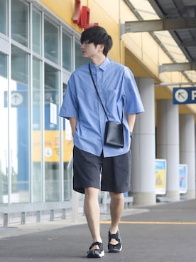 「アイテム（シャツ/ブラウス）」を使った、GPさん（メンズ・163cm）の夏コーディネート