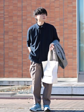 「MONKEY TIME（モンキータイム）のアイテム（パンツ）」を使った、GPさん（メンズ・163cm）の夏コーディネート