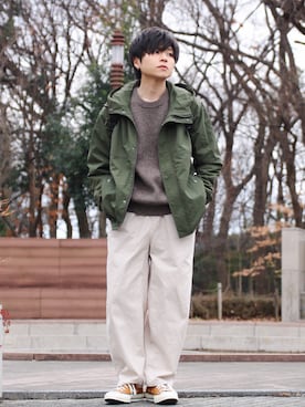 「URBAN RESEARCH Sonny Label（アーバンリサーチサニーレーベル）のアイテム（マウンテンパーカー）」を使った、GPさん（メンズ・163cm）の冬コーディネート