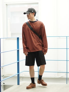 「marka（マーカ）のアイテム（トップス）」を使った、ARKnets STAFFさん（メンズ・173cm）の夏コーディネート