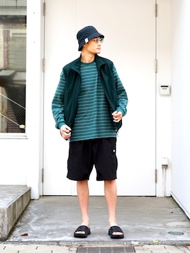 「ABU GARCIA（アブ・ガルシア）のアイテム（パンツ）」を使った、ARKnets STAFFさん（メンズ・179cm）の春コーディネート