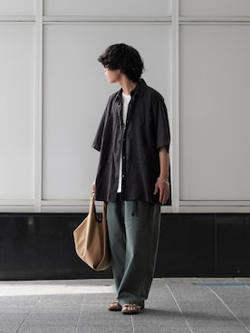 「エコバッグ」｜ARKnets STAFFさん（メンズ・165cm）の夏コーディネート