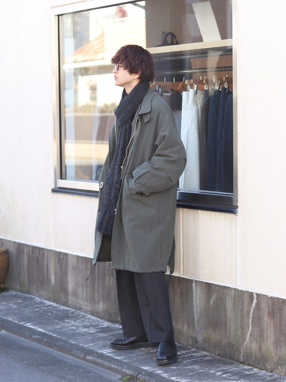 MARKA マーカ 22aw ウール リネン バックサテン モッズパーカー MARKA マーカ 22aw “ウール リネン バックサテン モッズパーカー