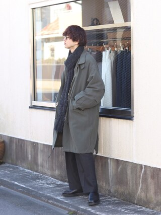 MARKA マーカ 22aw ウール リネン バックサテン モッズパーカー MARKA マーカ 22aw “ウール リネン バックサテン モッズパーカー