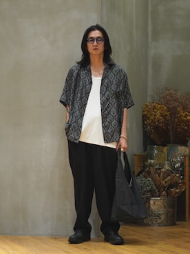 「marka（マーカ）のアイテム（パンツ）」を使った、ARKnets STAFFさん（メンズ・168cm）の秋コーディネート