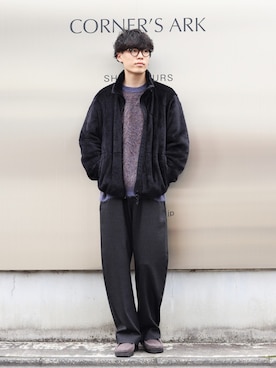 「marka（マーカ）のアイテム（ブルゾン）」を使った、ARKnets STAFFさん（メンズ・176cm）の冬コーディネート