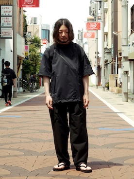 「suicoke（スイコック）のアイテム」を使った、ARKnets STAFFさん（メンズ・170cm）の春コーディネート