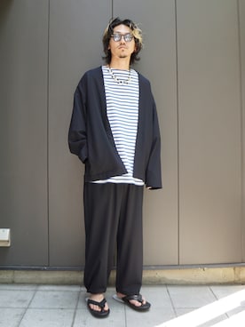 「Graphpaper（グラフペーパー）のアイテム」を使った、ARKnets STAFFさん（メンズ・175cm）の夏コーディネート