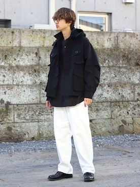 「Graphpaper（グラフペーパー）のアイテム」を使った、ARKnets STAFFさん（メンズ・181cm）の冬コーディネート