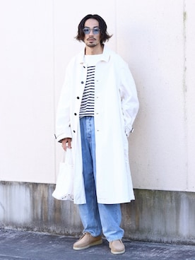 「OUTIL（ウティ）のアイテム（ジャケット/アウター）」を使った、ARKnets STAFFさん（メンズ・175cm）の冬コーディネート