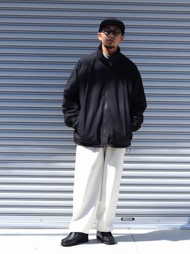 「marka（マーカ）のアイテム（スウェットパンツ）」を使った、ARKnets STAFFさん（メンズ・173cm）の秋コーディネート