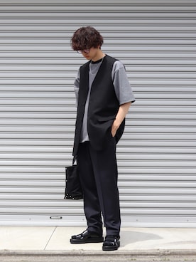 「marka（マーカ）のアイテム（トップス）」を使った、ARKnets STAFFさん（メンズ・181cm）の夏コーディネート