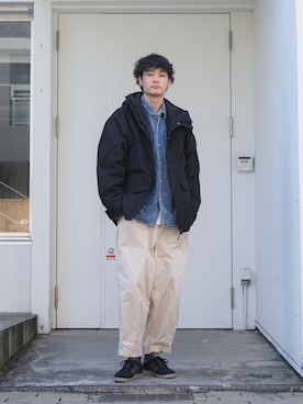 「GOLDWIN（ゴールドウィン）のアイテム」を使った、ARKnets STAFFさん（メンズ・179cm）の秋コーディネート