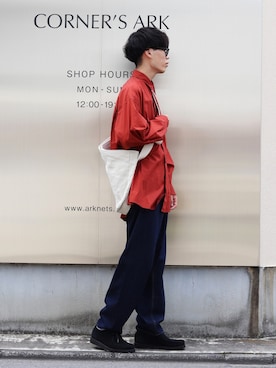 「Graphpaper（グラフペーパー）のアイテム」を使った、ARKnets STAFFさん（メンズ・176cm）の夏コーディネート