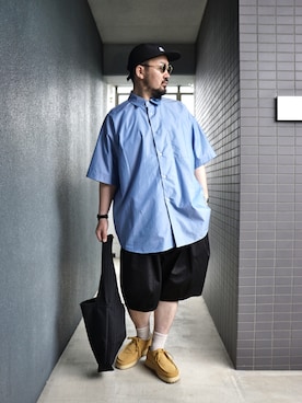 「ABU GARCIA（アブ・ガルシア）のアイテム（帽子）」を使った、ARKnets STAFFさん（メンズ・173cm）の夏コーディネート