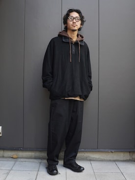 「marka（マーカ）のアイテム（その他トップス）」を使った、ARKnets STAFFさん（メンズ・175cm）の冬コーディネート
