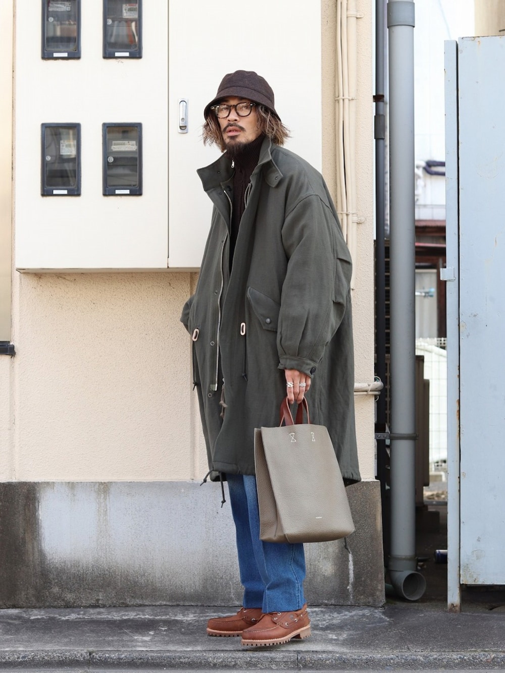 MARKA マーカ 22aw ウール リネン バックサテン モッズパーカー MARKA マーカ 22aw “ウール リネン バックサテン モッズパーカー