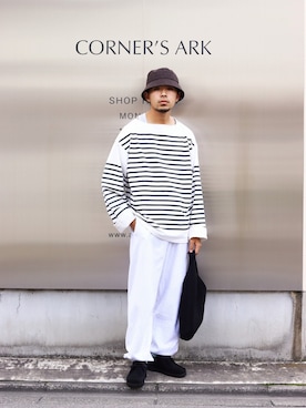 「Padmore&Barnes（パドモア&バーンズ）のアイテム」を使った、ARKnets STAFFさん（メンズ・173cm）の秋コーディネート