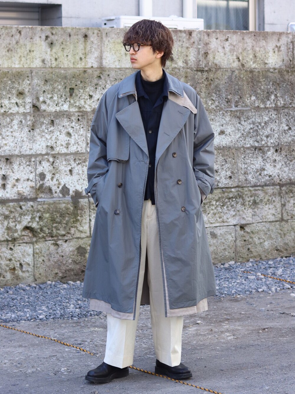 ジャケット・アウター Nylon Covered Trench Coat YOKE Future Present - YOKE | Nylon Covered Trench Coat