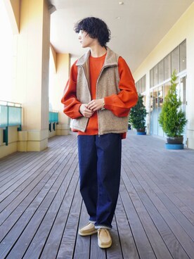 「BALLAST ARK（バラストアーク）のアイテム」を使った、ARKnets STAFFさん（メンズ・170cm）の冬コーディネート