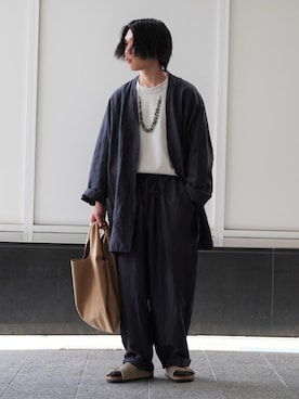 「marka（マーカ）のアイテム（テーラードジャケット）」を使った、ARKnets STAFFさん（メンズ・165cm）の春コーディネート