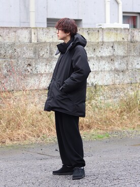 「marka（マーカ）のアイテム（ミリタリージャケット）」を使った、ARKnets STAFFさん（メンズ・181cm）の冬コーディネート