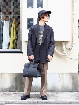 「ED ROBERT JUDSON（エドロバートジャドソン）のアイテム（バッグ）」を使った、ARKnets STAFFさん（メンズ・173cm）の秋コーディネート