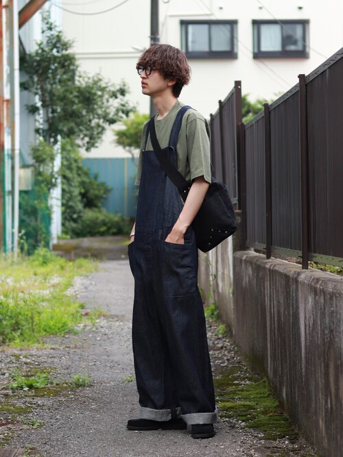 YAECAのサロペット/オーバーオール（ブルー系）を使った人気