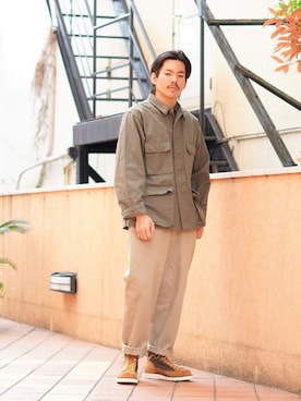 「ARKnets」｜「アイテム（ジャケット/アウター）」を使った、ARKnets STAFFさん（メンズ・172cm）の春コーディネート
