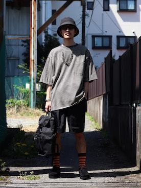 「marka（マーカ）のアイテム（トップス）」を使った、ARKnets STAFFさん（メンズ・173cm）の春コーディネート