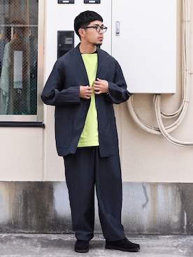 「marka（マーカ）のアイテム（テーラードジャケット）」を使った、ARKnets STAFFさん（メンズ・173cm）の春コーディネート