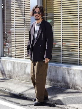 「ESSAY（エッセイ）のアイテム」を使った、ARKnets STAFFさん（メンズ・175cm）の秋コーディネート