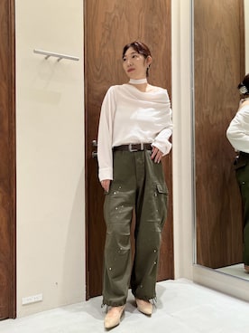 「2.718（ニーテンナナイチハチ）のアイテム」を使った、yuko iwamotoさん（レディース・168cm）の夏コーディネート