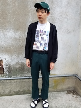 「リアル10周年×ZOZOTOWN（リアル）のアイテム（トップス）」を使った、時雨さん（メンズ・170cm）の夏コーディネート