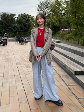 「アイテム（スウェットパンツ）」を使った、ぱっちさん（レディース・158cm・20代）の秋コーディネート