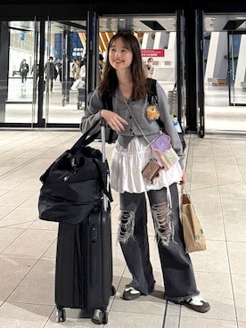 「GENERAL IDEA（ジェネラルアイデア）のアイテム」を使った、ぱっちさん（レディース・158cm）の春コーディネート