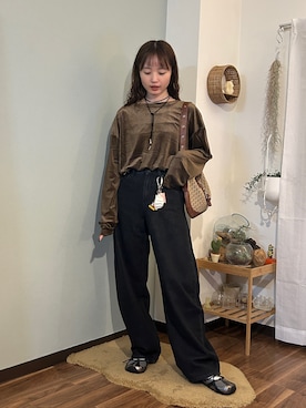 「JEANASIS（ジーナシス）のアイテム」を使った、ぱっちさん（レディース・158cm）の秋コーディネート