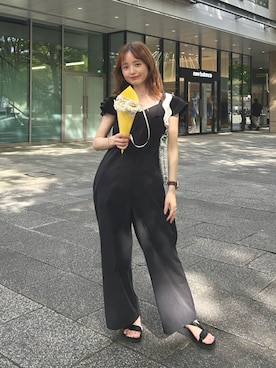 「アイテム（オールインワン・サロペット）」を使った、ぱっちさん（レディース・158cm）の夏コーディネート