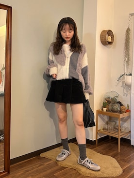 「アイテム（カチューシャ）」を使った、ぱっちさん（レディース・158cm）の秋コーディネート