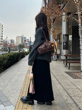 「ANGIE（アンジー）のアイテム」を使った、ぱっちさん（レディース・158cm）の冬コーディネート