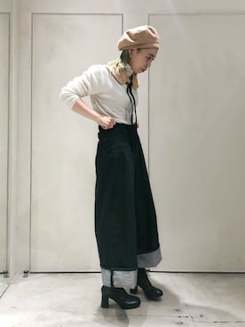 「note et silence （ノートエシロンス）のアイテム」を使った、mikako さん（レディース・160cm）の秋コーディネート