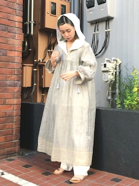 「nitca（ニトカ）のアイテム」を使った、mikako さん（レディース・160cm）の夏コーディネート