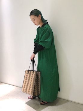 「nitca（ニトカ）のアイテム」を使った、mikako さん（レディース・160cm）の夏コーディネート