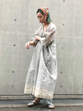 「nitca（ニトカ）のアイテム」を使った、mikako さん（レディース・160cm）の夏コーディネート