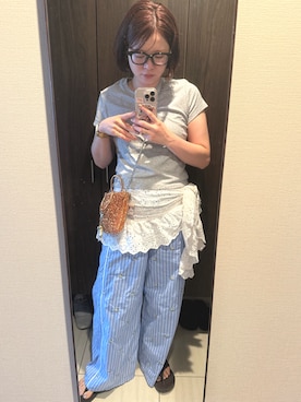 「アイテム（ファッション雑貨）」を使った、ぱぱちゃんさん（レディース・164cm・20代）の夏コーディネート