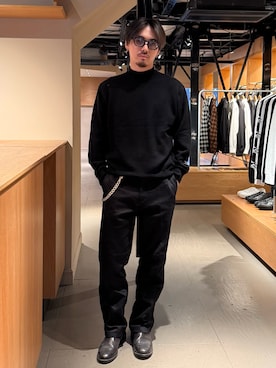 「アイテム（ウォレットチェーン）」を使った、HAZU【THE CRIMIE】さん（メンズ・173cm）の秋コーディネート